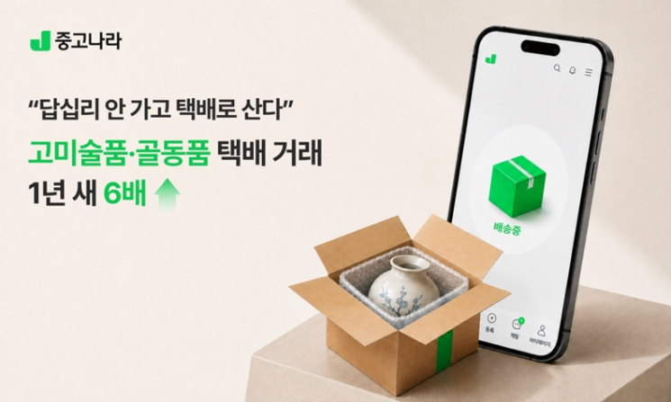 중고나라 "고미술품도 비대면 거래 확산...택배 거래 5배↑" - 뉴스 썸네일 이미지