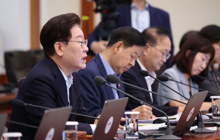 이재명 대통령이 25일 청와대에서 국무회의 발언을 하고 있다. 2026.8.25 [청와대통신사진기자단] 연합뉴스