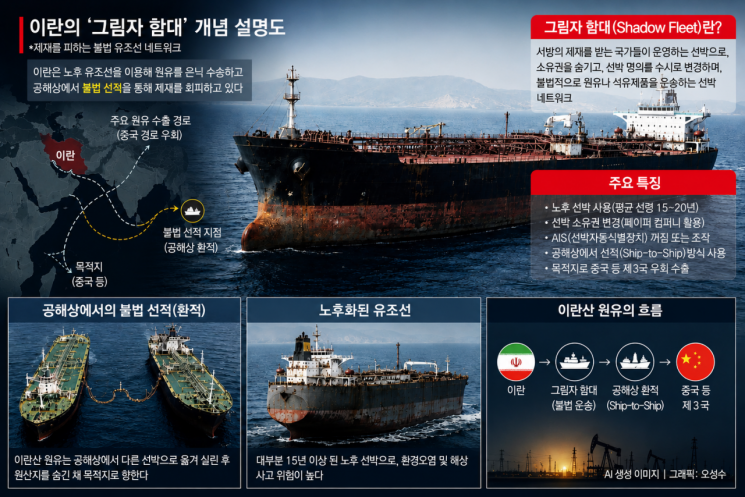 [두 얼굴의 그림자함대]①"물밑서 원유 공급망 지탱하지만...더 큰 안전... - 뉴스 썸네일 이미지