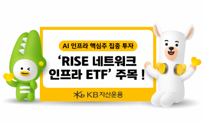 KB운용, 'RISE 네트워크인프라' 6개월 수익률 국내주식형 ETF 1위