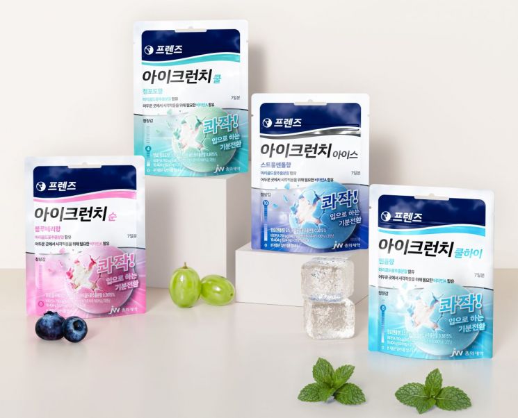JW중외제약, 프렌즈 브랜드 첫 확장 제품 '아이크런치' 출시