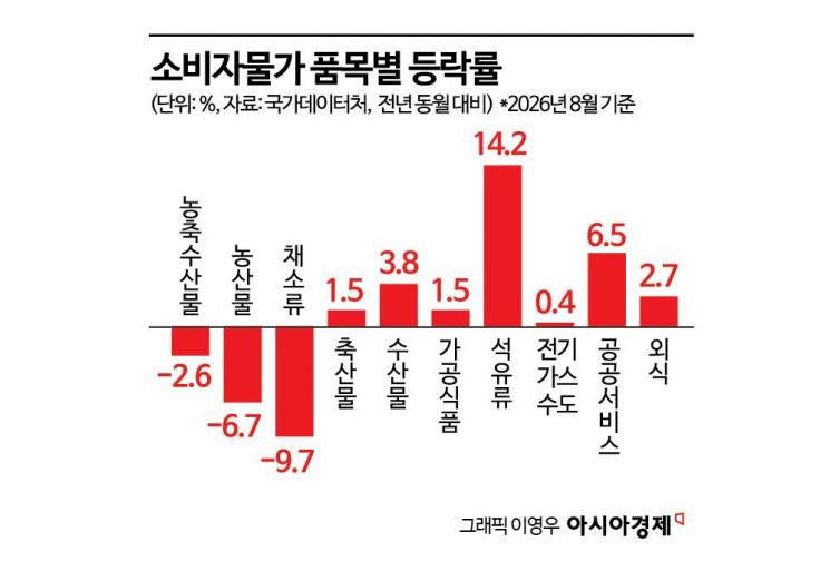 8월 소비자물가 3.1%↑…근원물가 3년3개월 만에 최고(종합)
