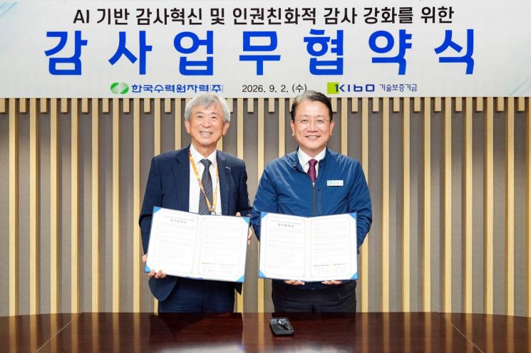 기보, 한수원과 AI 기반 감사체계 고도화