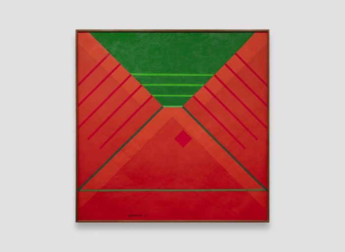 Youngkuk Yoo's 1971 work "Work" (137x137cm). It found a new owner at a minimum price of 2.2 billion KRW over three days at Frieze Seoul. International Gallery