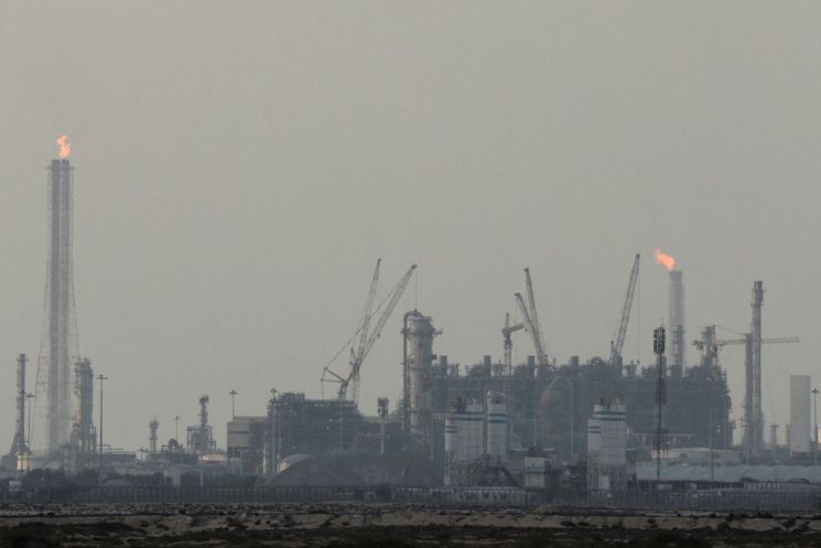 카타르에너지의 액화천연가스(LNG) 생산 시설 모습. 로이터연합뉴스