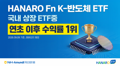 NH아문디운용, 'HANARO Fn K-반도체 ETF' 연초 이후 수익률 1위