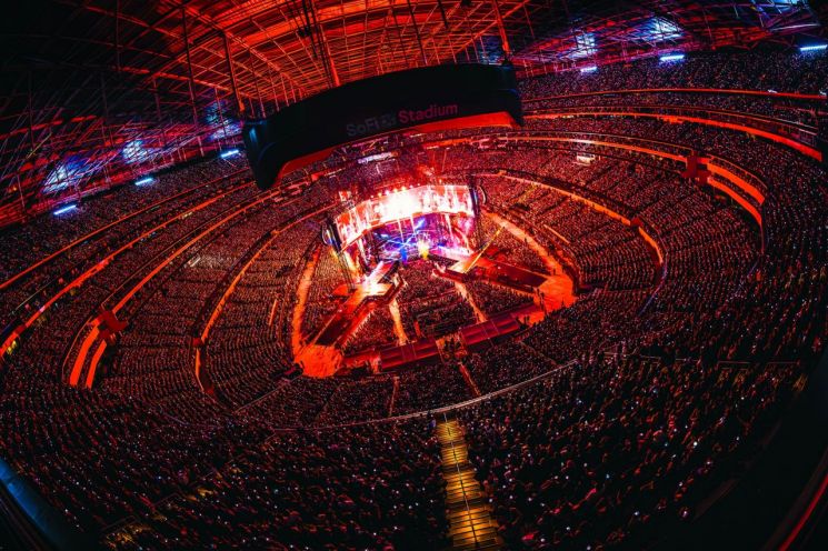 The 'BTS World Tour Arirang in Los Angeles' concert held at SoFi Stadium in California, USA, on the 1st-2nd and 5th-6th (local time). Provided by Big Hit Music