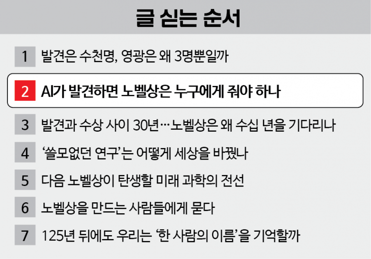 AI가 스스로 가설 세우고 새로운 발견…노벨상은 누가 받나[125년 노벨상 시대를 담다]②