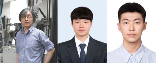 연구팀 사진. 좌측부터 홍정일 DGIST 화학물리학과 교수, 최원창 박사후연수연구원, 심태보 통합과정생. DGIST 제공
