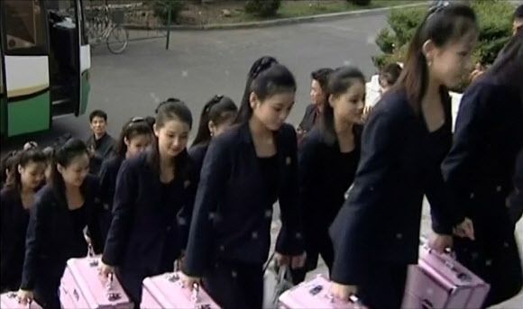 북한 왕재산예술단 예술인들 모습. 사진은 기사의 특정 내용과 무관. 연합뉴스
