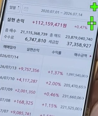 개그맨 김수용이 자신의 주식 거래 내역을 공개했다. 넷플릭스 예능 '개미 김원훈:주식의 세계' 영상 캡처