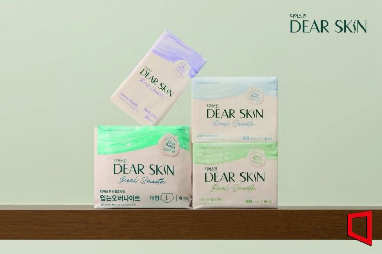 디어스킨, '리얼스무드' 라인업 확대…팬티라이너·입는 오버나이트 출시