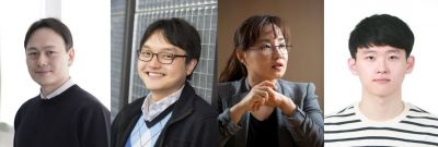 연구진, (좌측부터) UNIST 오현철 교수, 독일 뮌헨공과대학교 박지태 박사, 이화여자대학교 문회리 교수, UNIST 박재우 박사. UNIST 제공
