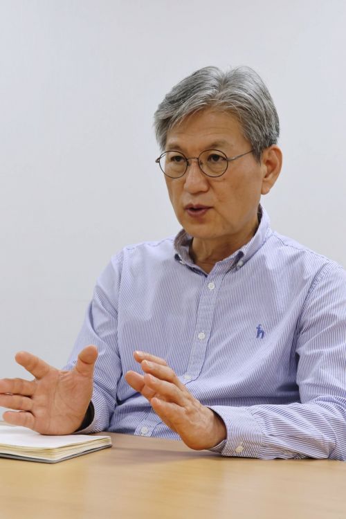 성낙철 수소에너지네트워크(하이넷) 전략기획실 실장이 지난달 11일 서울 강남구 도곡동 하이넷 본사에서 아시아경제와 인터뷰하고 있다. 최호경 기자