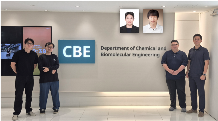 (왼쪽부터) 양현우·이경록·권진한 KAIST 박사과정생, 문홍철 KAIST 교수, (상단 왼쪽부터) 김용민 전북대 교수, 김성룡 KAIST 박사. KAIST