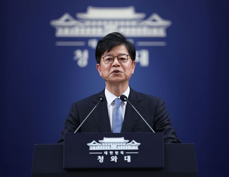 성기홍 청와대 홍보소통수석. 연합뉴스