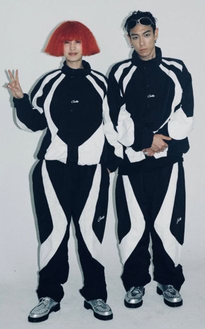 나나(왼쪽)와 탑. 나나 SNS