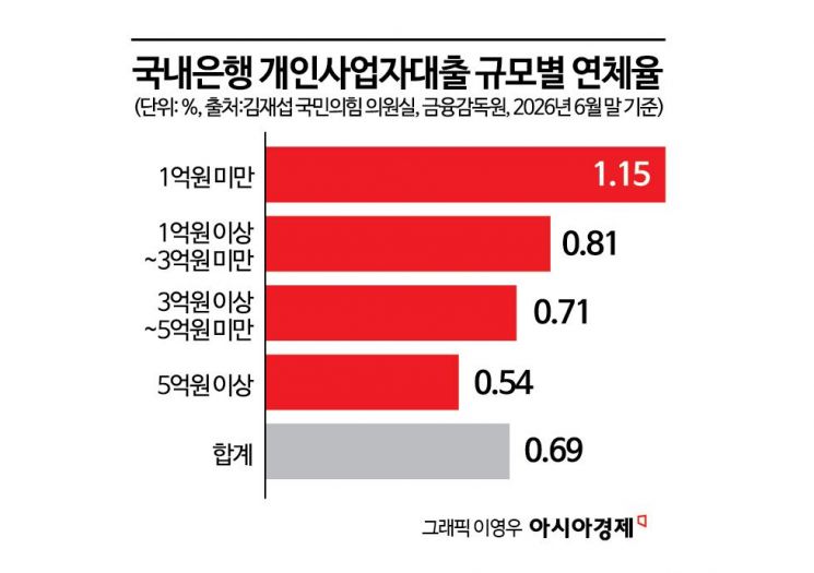 [단독]"빚 많이 낼수록 더 힘들 줄 알았더니"…5억 넘게 빌린 사장님보다 1억 미만이 더 못 갚았다