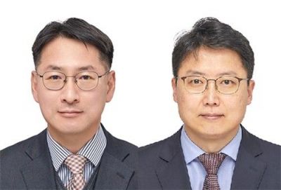 이대건 한국은행 금융시장국장(사진 왼쪽)과 김신영 한은 국제국장. 한국은행