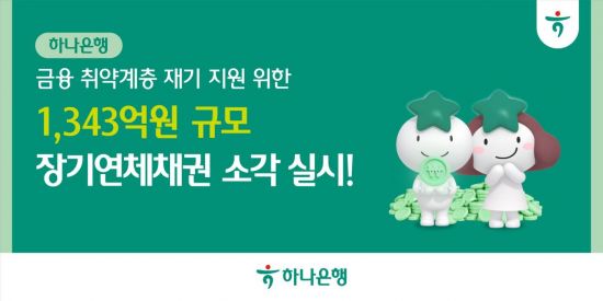 하나은행, 장기연체채권 1343억 소각…5738명 구제 