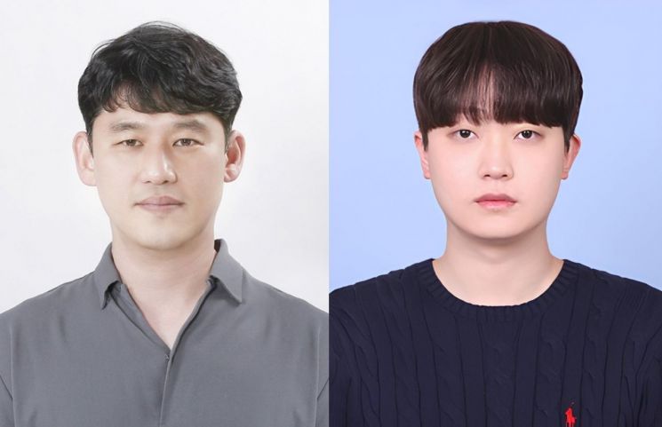 UNIST 연구진 사진. 송현곤 교수(좌측)와 홍진기 연구원. UNIST 제공