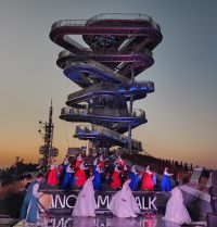 광양 '파노라마 워크' 제막식퍼포먼스. 광양시 제공