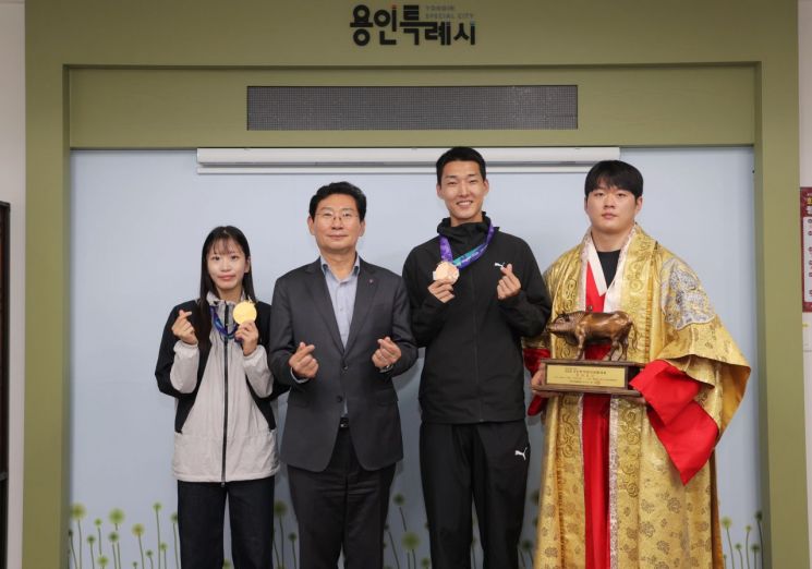 이상일 시장 “용인 빛낸 선수들 감사…다음 경기서도 최선 다해 달라”