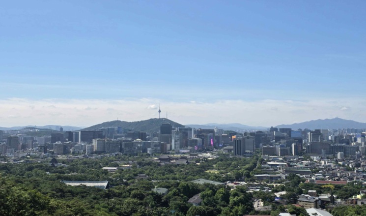 백악산 3단계 개방 구간 주요 조망점/국가유산청.