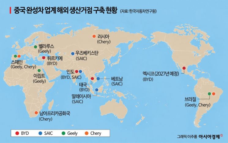[C쇼크, 벼랑 끝 K산업｜자동차]③신흥국→유럽 생산공장 넓히는 중국, 부품업체까지 '인해전술'
