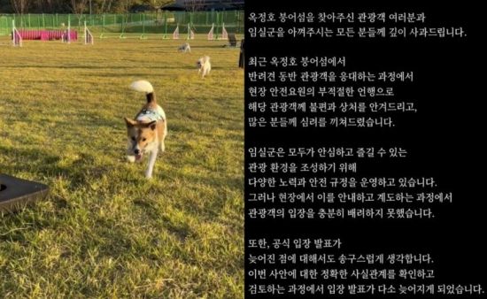 임실군청 측이 공개한 사과문. 임실군 SNS 캡처