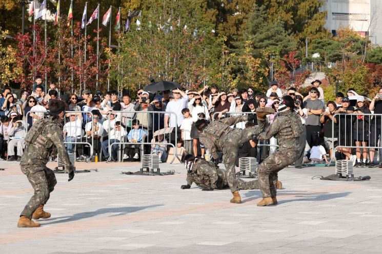 ‘제13회 호국보훈문화제’에서 공연이 펼쳐지고 있다. 고양시 제공