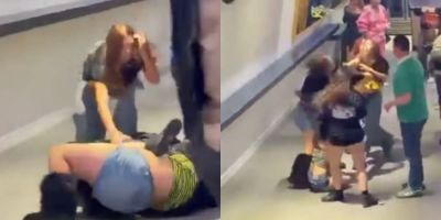 그룹 에스파의 미국 시애틀 공연장으로 알려진 장소에서 여성 여러 명이 격렬한 몸싸움을 벌이는 영상이 공개됐다. 사회관계망서비스(SNS) 캡처