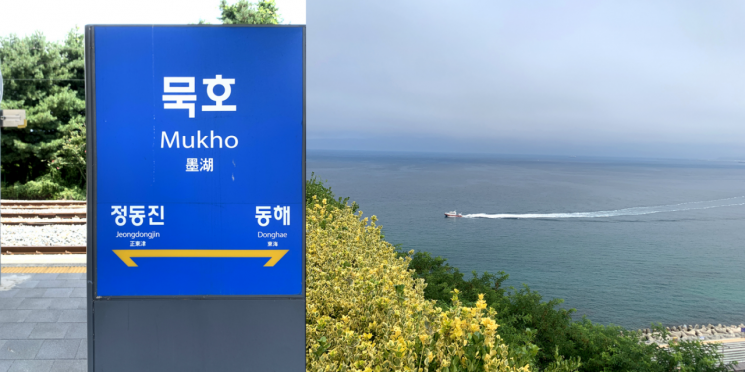 묵호의 모습들. SNS 갈무리