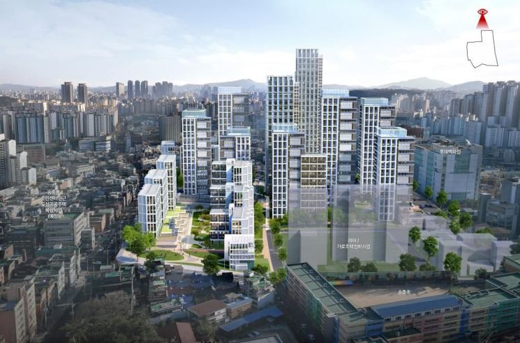 서울 강북구 미아동 75번지 재개발 사업 조감도 (자료=서울시)