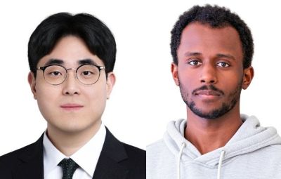 연구진, 백승렬 교수(좌측)와 이할렘(Yihalem)연구원. UNIST 제공