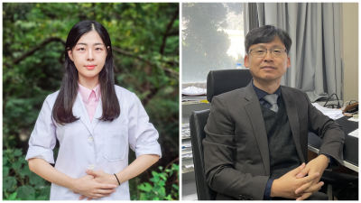 (왼쪽부터) 김혜란 박사(제1저자), 박환태 교수(교신저자). 동아대 제공