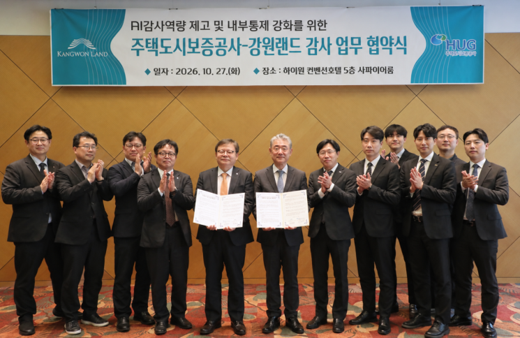 강원랜드·주택도시보증공사, AI 감사 역량 강화 ‘맞손’