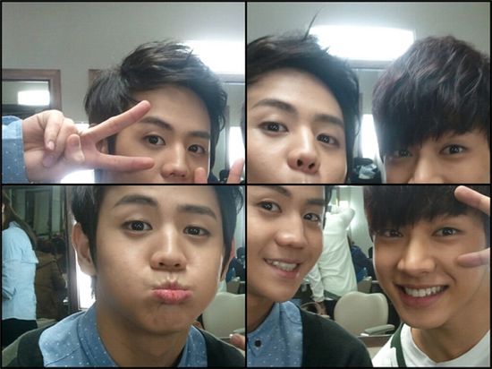 BEAST member Yo-seop and Gi-kwang [Gi-kwang's official Twitter website]