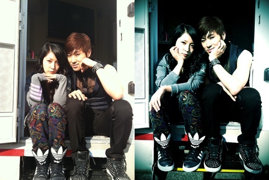 Korean songstress BoA (left) and TVXQ member U-Know Yunho (right) [BoA's official Twitter website]