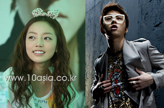 KARA member Gu Hara (left) and BEAST member Yong Jun-hyung [10Asia]