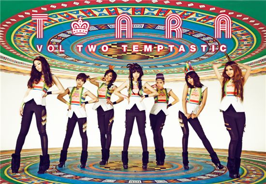 Album jacket of T-ara's second mini-album [Core Contents Media] 