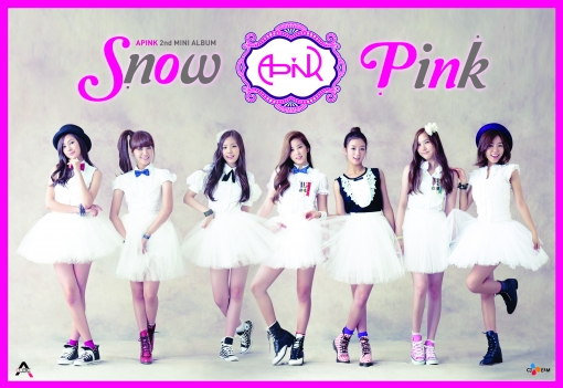 Cover of A PINK's 2nd mini-album "Snow Pink" [A CUBE Entertainment]