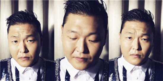 PSY poses in front of the camera before opening his sold-out concert, "Summer Stand," held at Seoul's Jamsil Sports Complex Stadium on August 11, 2011. [Chae Ki-won/10Asia]