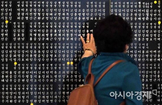 호국보훈의달을 이틀 앞둔 30일 서울 동작구 국립현충원 현충탑 위패봉안관을 찾은 유족들이 참배하고 있다./김현민 기자 kimhyun81@