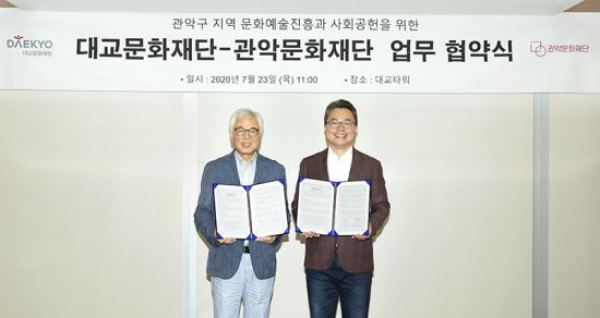 대교문화재단, 지역 문화예술진흥 업무협약