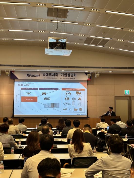 알에프세미 “LFP배터리로 납축전지 시장 공략…물적분할로 재무 개선”