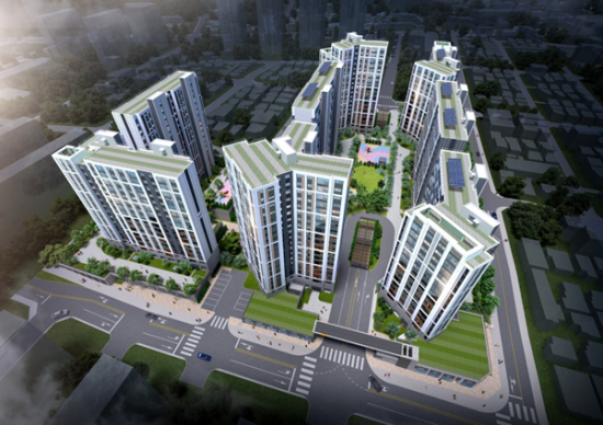 지하철 2호선 개통 예정…역세권 아파트 'e편한세상 봉선 셀레스티지'