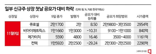 잘 나가던 새내기주, 흔들리는 상장 첫날 불패 신화