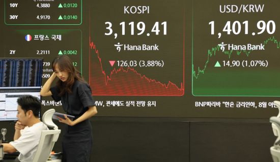 "관세 가니 과세 왔다"…코스피 3.9%·코스닥 4% 급락 '비명'
