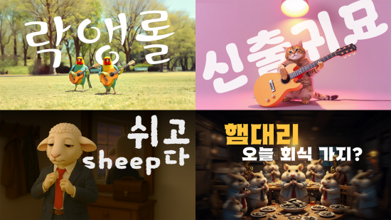"햄스터들의 회식?" 신한투자 유튜브, AI기반 '싱송생송' 또 공개